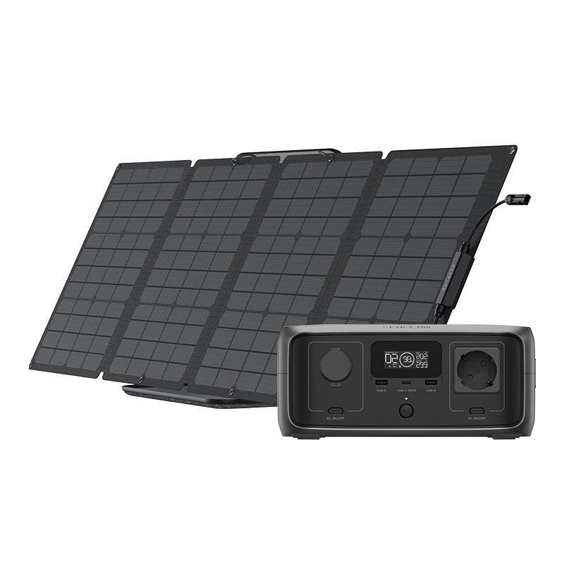53750_2 Bundle: Power station EcoFlow River 3 UPS + portable solar panel 110W - Image 1