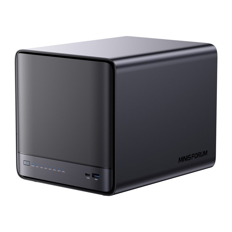 56471_1 MINI-PC Minis Forum NAS N5 AMD Ryzen 7 H255, 16GB+128GB OS storage - Image 1