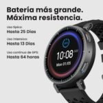 Amazfit Active MAX Smart Watch 48mm, 1.5" AMOLED Display, Up to 25 Days Battery, Maps, NFC, GPS, 170+ Sports, Waterproof, Heart Rate and Sleep, Smartwatch for Android iPhone
