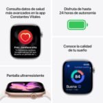 Apple Watch Series 11 GPS with 46 mm jet black aluminum case and black sport strap-Size M/L. Sleep quality, training and health monitors, always active display, water resistance