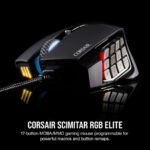 Corsair Scimitar RGB Elite Gaming Ποντίκι 18000 DPI Μαύρο