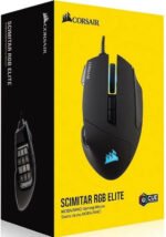 Corsair Scimitar RGB Elite Gaming Ποντίκι 18000 DPI Μαύρο