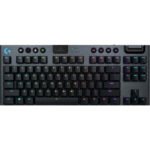 Logitech G915 LightSpeed TKL Ασύρματο Μηχανικό Gaming Πληκτρολόγιο TenKeyLess με GL Tactile Διακόπτες RGB Black
