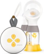 Medela Swing Maxi Ηλεκτρικό Διπλό Θήλαστρο Μπαταρίας και Ρεύματος Κίτρινο 150ml 101041613