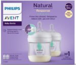 Philips Σετ Πλαστικά Μπιμπερό Natural Response Κατά των Κολικών με Θηλή Σιλικόνης για 0+ μηνών 125ml 2τμχ