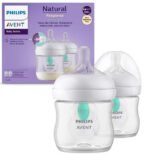 Philips Σετ Πλαστικά Μπιμπερό Natural Response Κατά των Κολικών με Θηλή Σιλικόνης για 0+ μηνών 125ml 2τμχ