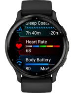 Garmin Venu 3 Stainless Steel 45mm Αδιάβροχο Smartwatch με Παλμογράφο (Slate Bezel With Black Silicone Band)