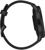 Garmin Venu 3 Stainless Steel 45mm Αδιάβροχο Smartwatch με Παλμογράφο (Slate Bezel With Black Silicone Band)
