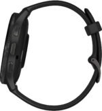 Garmin Venu 3 Stainless Steel 45mm Αδιάβροχο Smartwatch με Παλμογράφο (Slate Bezel With Black Silicone Band)