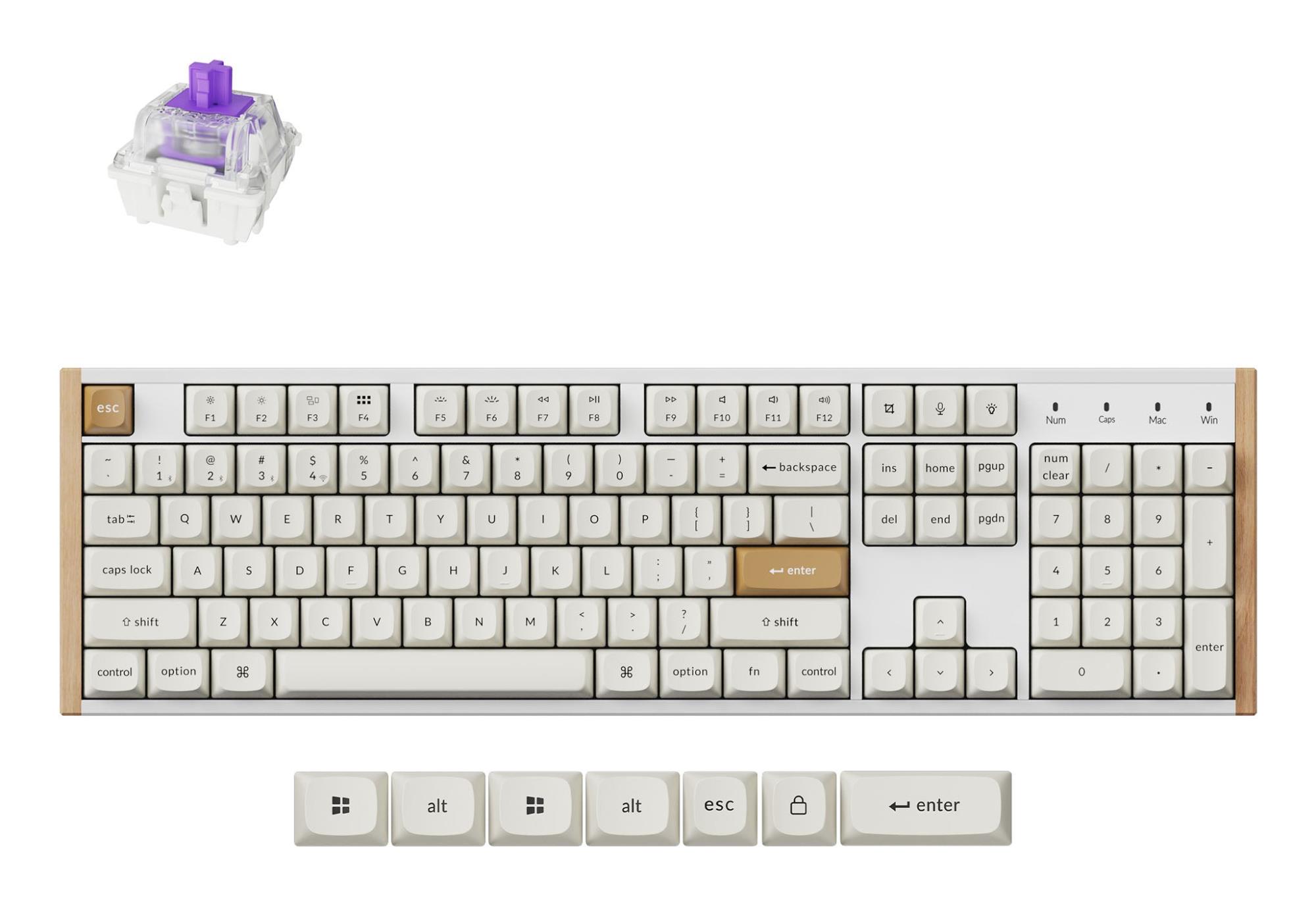 651f1fad-ba4c-4f5c-9517-d5c5f5bf57c1 KEYCHRON WRL K10 He Special Ed White - Image 1
