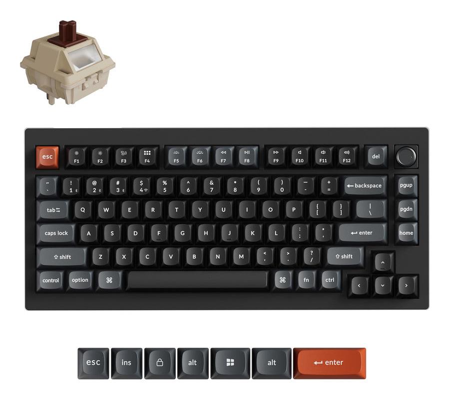 877f47a2-10b9-494a-b35b-0a2580fe45b7 KEYCHRON WRL V1 Ultra Black - Image 1