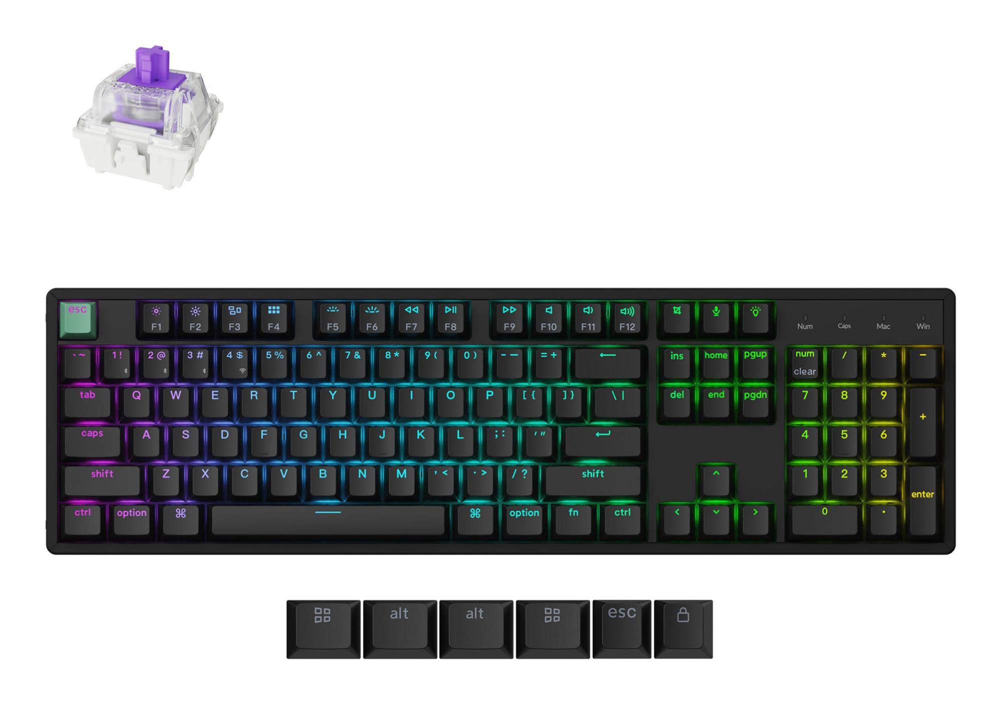 be88316c-df70-4425-aba5-adc9e3f8b232 KEYCHRON WRL K10 He Black - Image 1