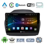 VenCore 3236-10008-0029B - Οθόνη Multimedia Android 15 10" 9109A MTK6762 Octa-Core 2GB/32GB IPS με Πρόσοψη, CarPlay, Android Auto και Υποστήριξη Κάμερας Οπισθοπορείας AHD για Hyundai IX35 Auto A/C 2010-2015 – Μαύρη