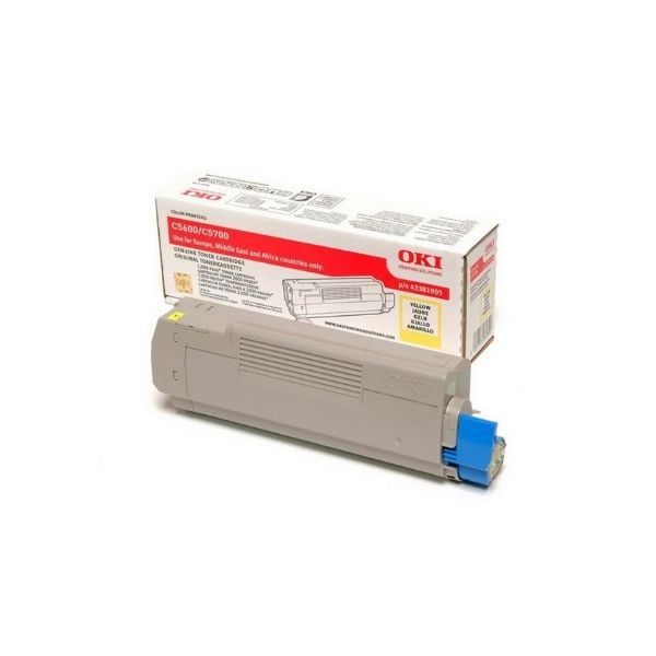OKI TONER YELLOW C5600/C5700 (2K) OKI Toner Yellow C5600/C5700 (2K) - Image 1