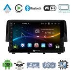 VenCore 3236-10007-0058B - Οθόνη Multimedia Android 15 9" 9109A MTK6762 Octa-Core 2GB/32GB IPS με Πρόσοψη, CarPlay, Android Auto και Υποστήριξη Κάμερας Οπισθοπορείας AHD για Honda Civic 2016-2026 – Μαύρη