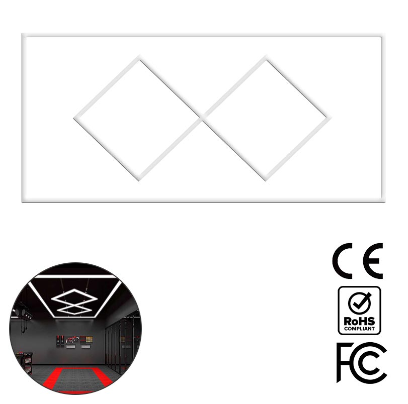 687e3120a64ab_62835769 ArchRay - Διακοσμητικό LED Φωτιστικό Πάνελ Οροφής Πολυγωνικού Σχεδιασμού με Εσωτερικά Μοτίβα - 731W 110-240V - Μ471.4 x Π236.0 x Υ8cm - Ψυχρό Λευκό 6500K - Image 1