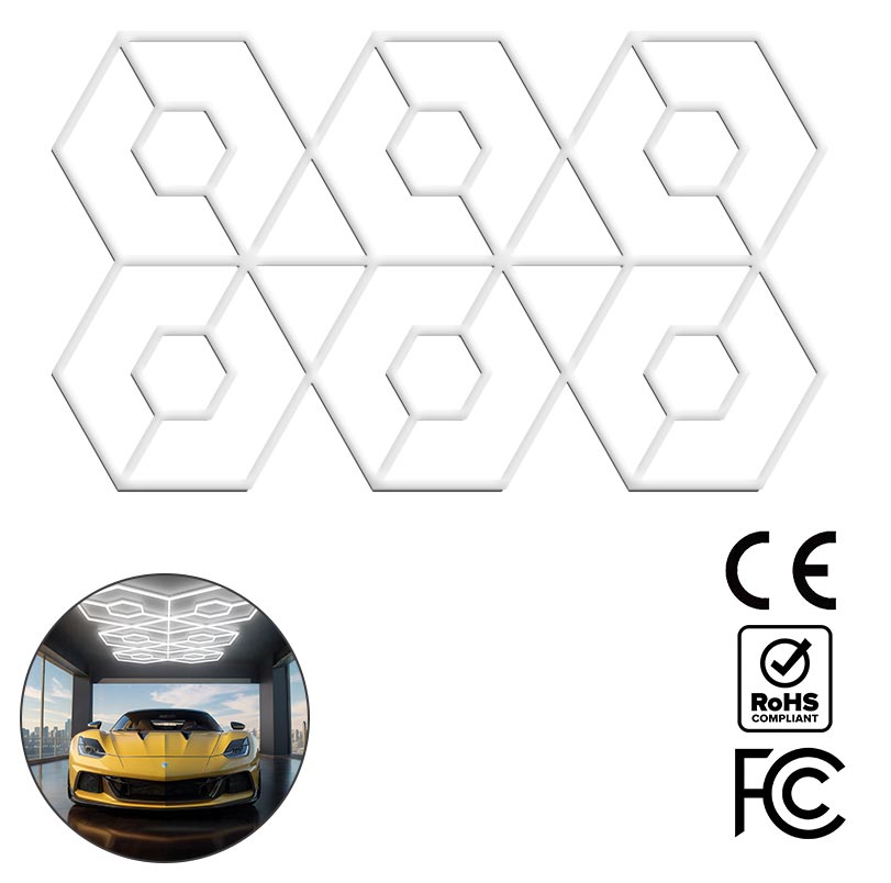 687e3463eeea9_65899921 RhombiLite - Διακοσμητικό LED Φωτιστικό Πάνελ Οροφής Πολυγωνικού Σχεδιασμού με Εσωτερικά Μοτίβα - 469W 110-240V - Μ482.8 x Π279.6 x Υ2.5cm - Ψυχρό Λευκό 6500K - Image 1