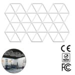 HexaLine - Διακοσμητικό LED Φωτιστικό Πάνελ Οροφής Πολυγωνικού Σχεδιασμού με Εσωτερικά Μοτίβα - 224W 110-240V - Μ482.8 x Π279.6 x Υ2.5cm - Ψυχρό Λευκό 6500K