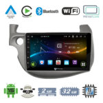 VenCore 3236-10008-0197S - Οθόνη Multimedia Android 15 10.1" 9109A MTK6762 Octa-Core 2GB/32GB IPS με Πρόσοψη, CarPlay, Android Auto και Υποστήριξη Κάμερας Οπισθοπορείας AHD για Honda Jazz 2009-2013 – Ασημί