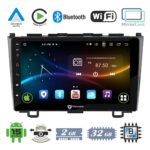 VenCore 3236-10007-0110B - Οθόνη Multimedia Android 15 9" 9109A MTK6762 Octa-Core 2GB/32GB IPS με Πρόσοψη, CarPlay, Android Auto και Υποστήριξη Κάμερας Οπισθοπορείας AHD για Honda CRV 2006-2012 – Μαύρη
