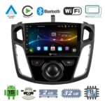 VenCore 3236-10007-0044B - Οθόνη Multimedia Android 15 9" 9109A MTK6762 Octa-Core 2GB/32GB IPS με Πρόσοψη, CarPlay, Android Auto και Υποστήριξη Κάμερας Οπισθοπορείας AHD για Ford Focus 2012-2018 – Μαύρη