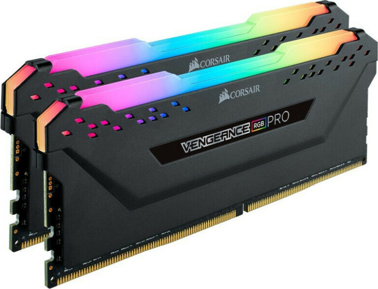 Corsair Vengeance RGB Pro DDR4 32GB RAM με 2x16GB Modules και Ταχύτητα 3200 για Desktop CMW32GX4M2E3200C16