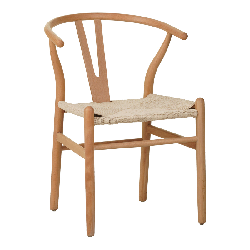 Καρέκλα Wishbone pakoworld rubberwood-σχοινί σε φυσική απόχρωση 53.5x57x74εκ Καρέκλα Wishbone rubberwood-σχοινί σε φυσική απόχρωση 53.5x57x74εκ - Image 1