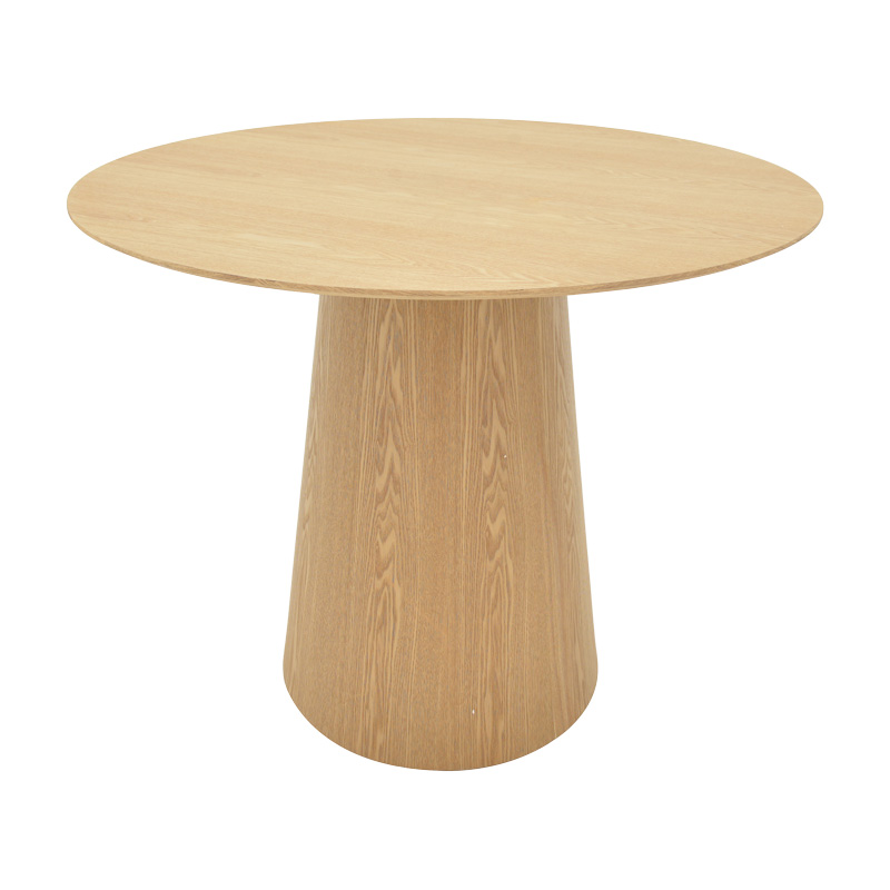 Tραπέζι Donda pakoworld mdf sonoma Φ100x76εκ Tραπέζι Donda mdf sonoma Φ100x76εκ - Image 1