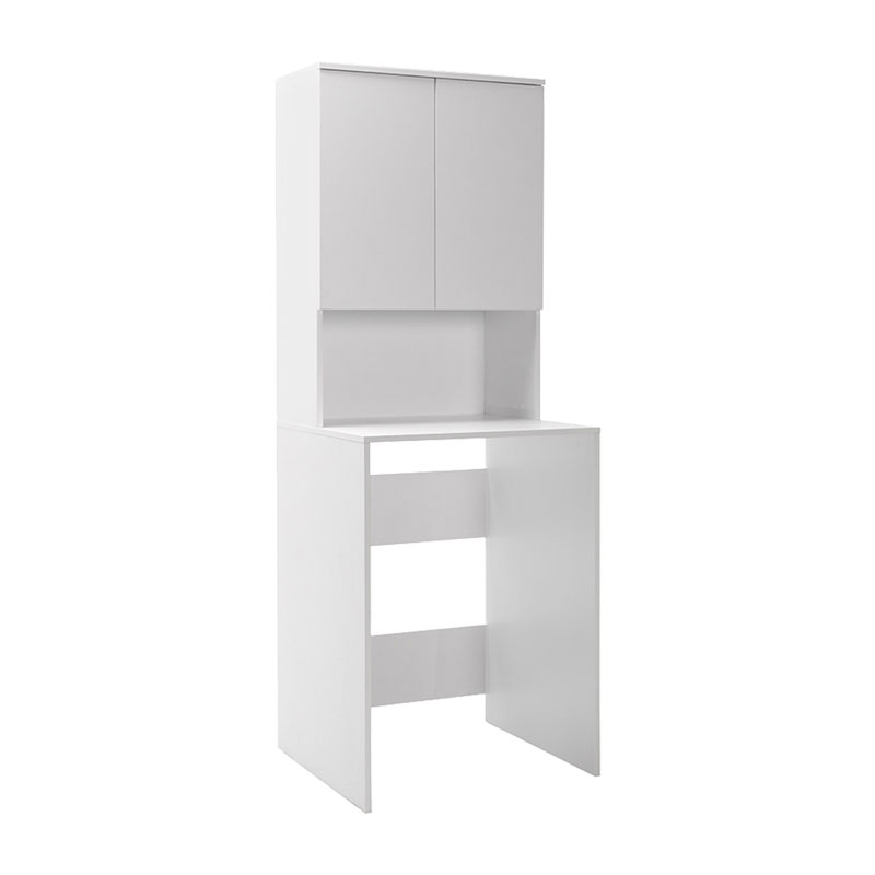 Έπιπλο πλυντηρίου Ryda pakoworld μελαμίνης λευκό 65x60x182εκ Έπιπλο πλυντηρίου Ryda μελαμίνης λευκό 65x60x182εκ - Image 1