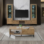 Τραπέζι σαλονιού Thelma oak μελαμίνης 120x60x41.6εκ