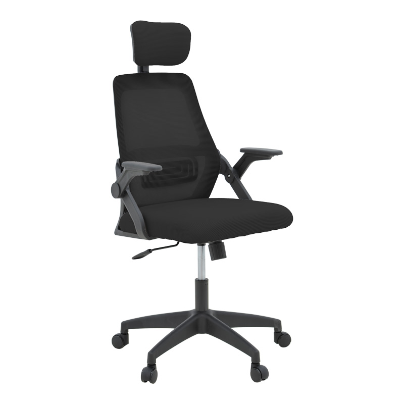Καρέκλα γραφείου Peja pakoworld mesh ύφασμα μαύρο 58x60x107-117εκ Καρέκλα γραφείου Peja mesh ύφασμα μαύρο 58x60x107-117εκ - Image 1