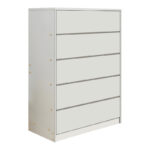 Συρταριέρα Kuanger mdf σε λευκή απόχρωση 80x40x109εκ