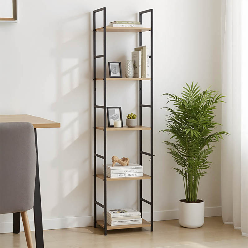 Βιβλιοθήκη Azuel pakoworld φυσικό-μαύρο μέταλλο 29x23.5x144εκ Βιβλιοθήκη Azuel φυσικό-μαύρο μέταλλο 29x23.5x144εκ - Image 1