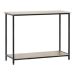 Κονσόλα Shima oak- μαύρο μέταλλο 106x35x81εκ