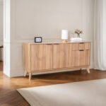 Μπουφές Hamea mdf σε φυσική απόχρωση 150x39,5x73εκ