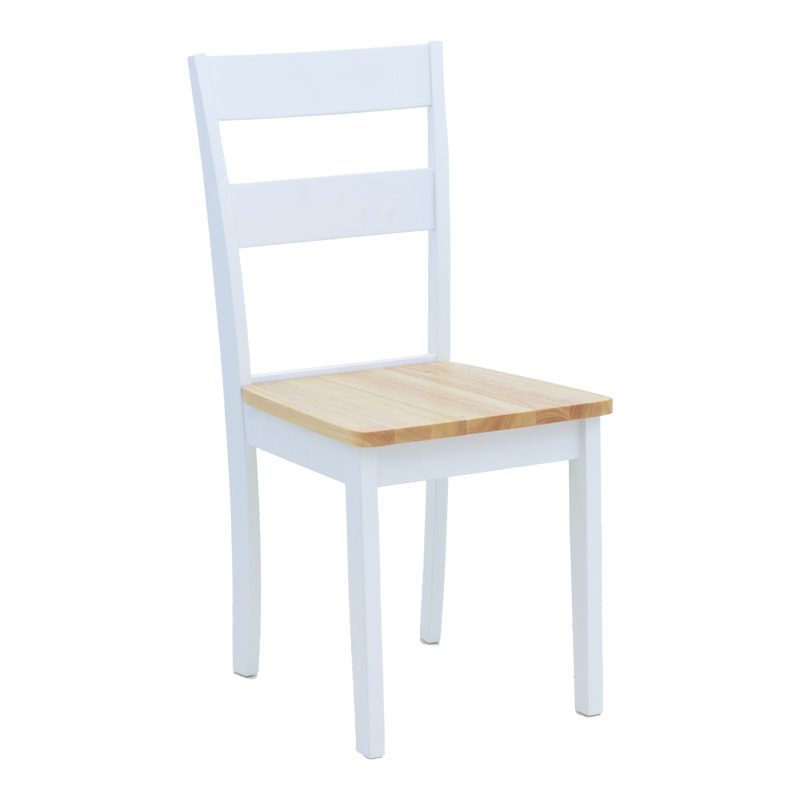 Καρέκλα York pakoworld σε λευκή-φυσική απόχρωση 39.5x47.5x89εκ Καρέκλα York σε λευκή-φυσική απόχρωση 39.5x47.5x89εκ - Image 1