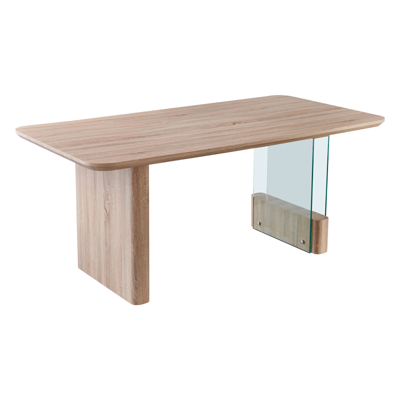 Tραπέζι Faghan pakoworld καφέ mdf 180x90x76εκ Tραπέζι Faghan καφέ mdf 180x90x76εκ - Image 1