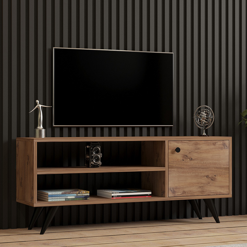 Έπιπλο τηλεόρασης Wison pakoworld σε sonoma απόχρωση 120x29x50εκ Έπιπλο τηλεόρασης Wison σε sonoma απόχρωση 120x29x50εκ - Image 1
