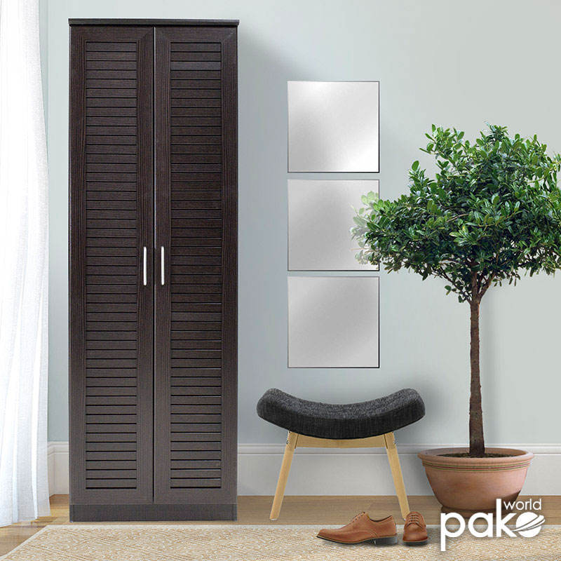 Παπουτσοθήκη-ντουλάπα SANTE pakoworld 21 ζεύγων χρώμα wenge 60x37x183εκ Παπουτσοθήκη-ντουλάπα SANTE 21 ζεύγων χρώμα wenge 60x37x183εκ - Image 1