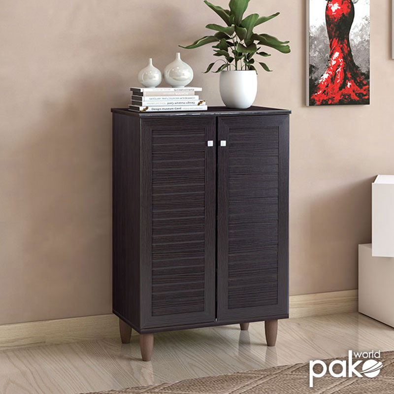 Παπουτσοθήκη-ντουλάπι SANTO pakoworld 10 ζεύγων χρώμα wenge 60x34,5x91,5εκ Παπουτσοθήκη-ντουλάπι SANTO 10 ζεύγων χρώμα wenge 60x34,5x91,5εκ - Image 1