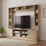 Σύνθετο σαλονιού Ambera σε sonoma απόχρωση 200x40x171.5εκ