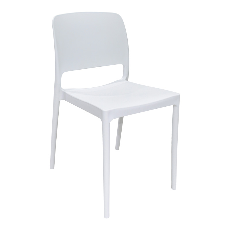 Καρέκλα Fenxy pakoworld pp σε λευκή απόχρωση 38x42x77εκ Καρέκλα Fenxy pp σε λευκή απόχρωση 38x42x77εκ - Image 1