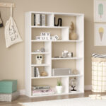 Βιβλιοθήκη Decora σε λευκη απόχρωση 90x22x123.6εκ