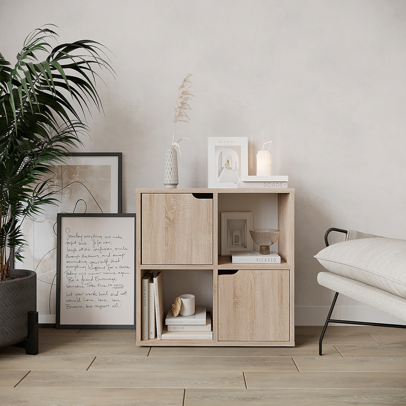 Βιβλιοθήκη Bookel pakoworld σε sonoma απόχρωση 59.6x27.5x60.4εκ Βιβλιοθήκη Bookel σε sonoma απόχρωση 59.6x27.5x60.4εκ - Image 1