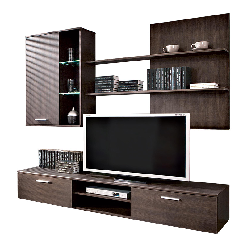 Σύνθετο σαλονιού Salome pakoworld wenge 200x41x190εκ Σύνθετο σαλονιού Salome wenge 200x41x190εκ - Image 1