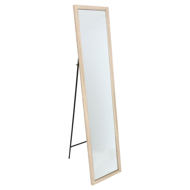 Καθρέπτης δαπέδου Stand pakoworld φυσικό 35.5x2.5x155.5εκ Καθρέπτης δαπέδου Stand φυσικό 35.5x2.5x155.5εκ - Image 1