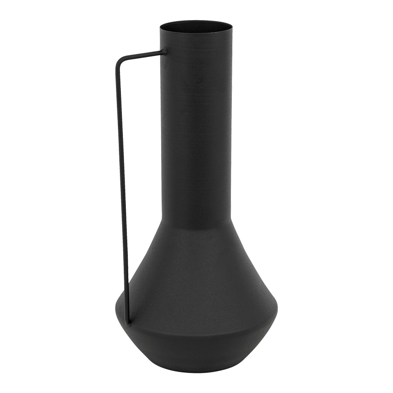 Βάζο Genmary pakoworld μεταλλικό σε μαύρη απόχρωση Φ17x34.5εκ Βάζο Genmary μεταλλικό σε μαύρη απόχρωση Φ17x34.5εκ - Image 1