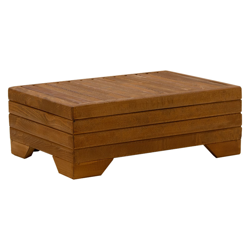 Τραπέζι Otis pakoworld μασίφ ξύλο οξιάς καρυδί 60x42x35εκ Τραπέζι Otis μασίφ ξύλο οξιάς καρυδί 60x42x35εκ - Image 1