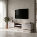 Έπιπλο τηλεόρασης Wendo taupe-sonoma 200x37x47εκ