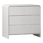 Συρταριέρα Zeplen MDF σε λευκή απόχρωση 80x40x75εκ